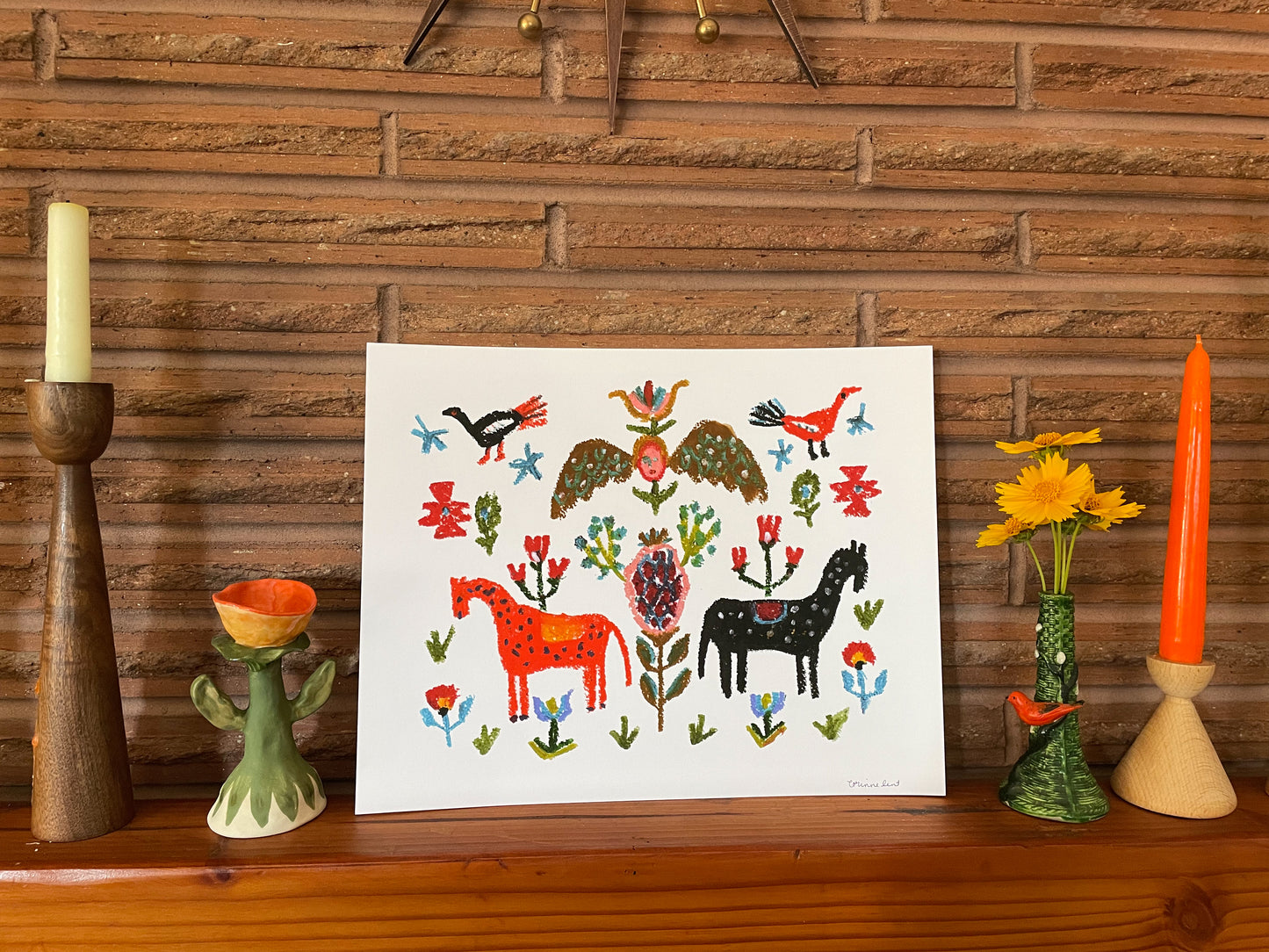 Horse Gathering Art Print