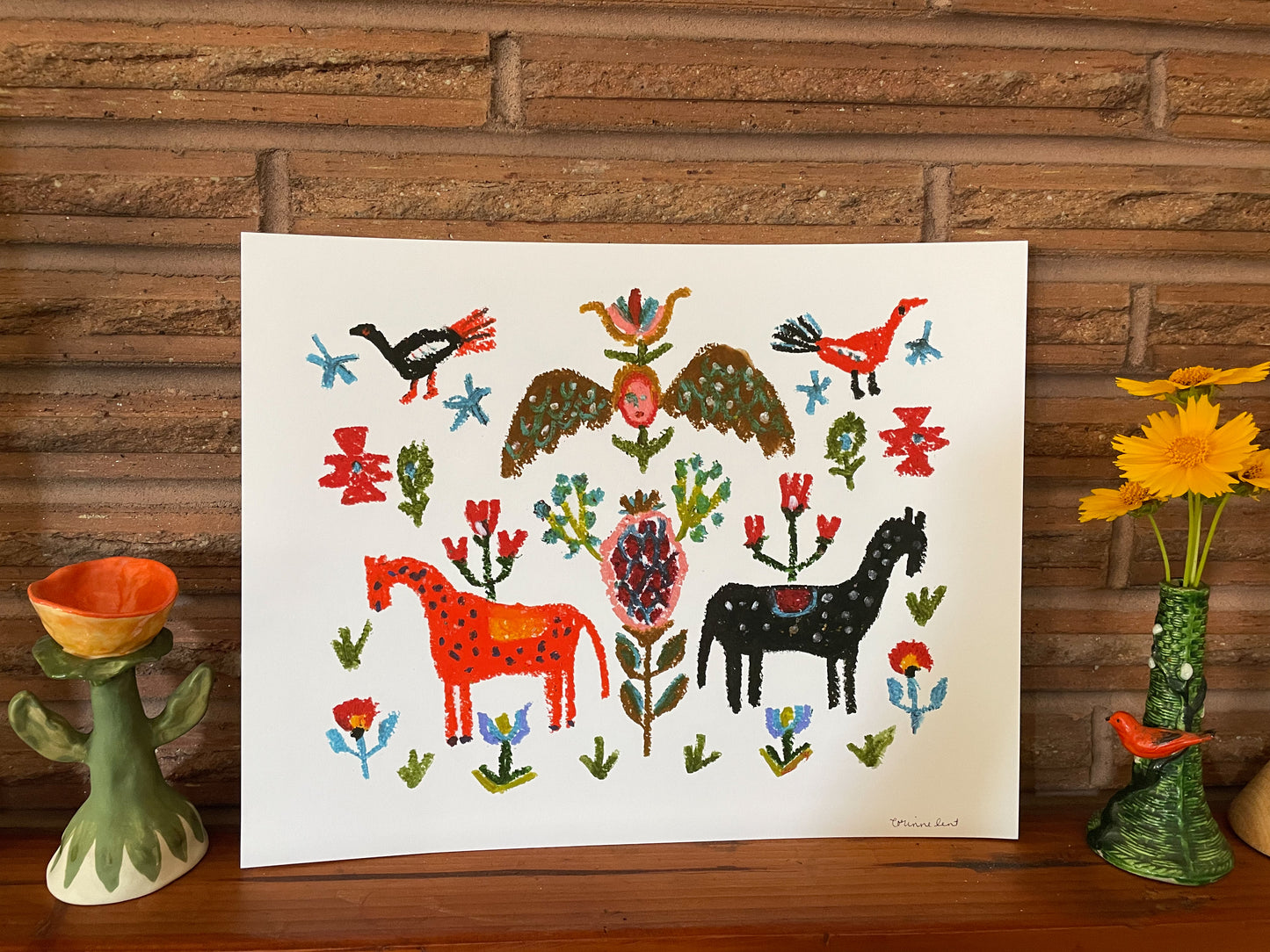 Horse Gathering Art Print
