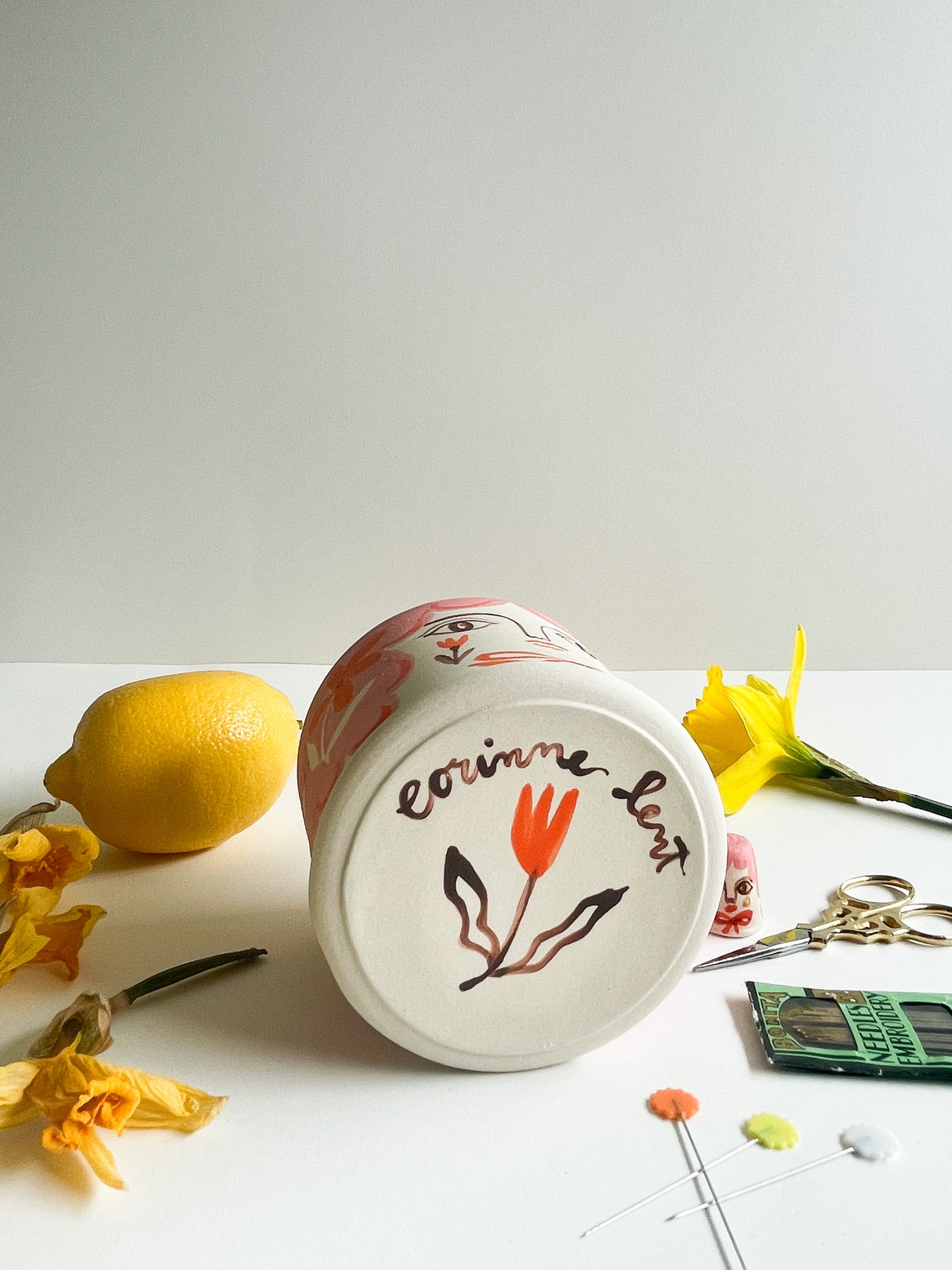 Pin cushion tumbler
