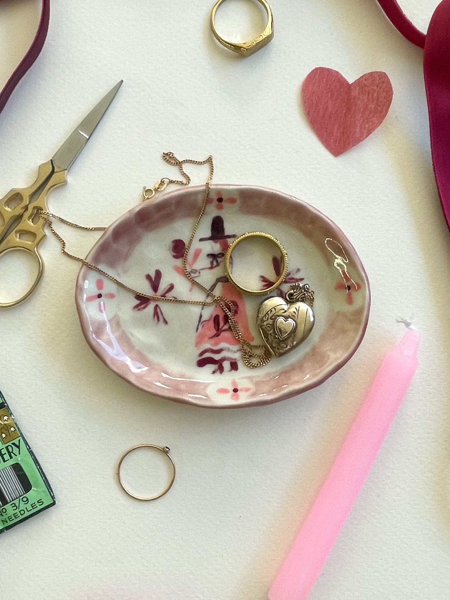 Ghost witch trinket dish