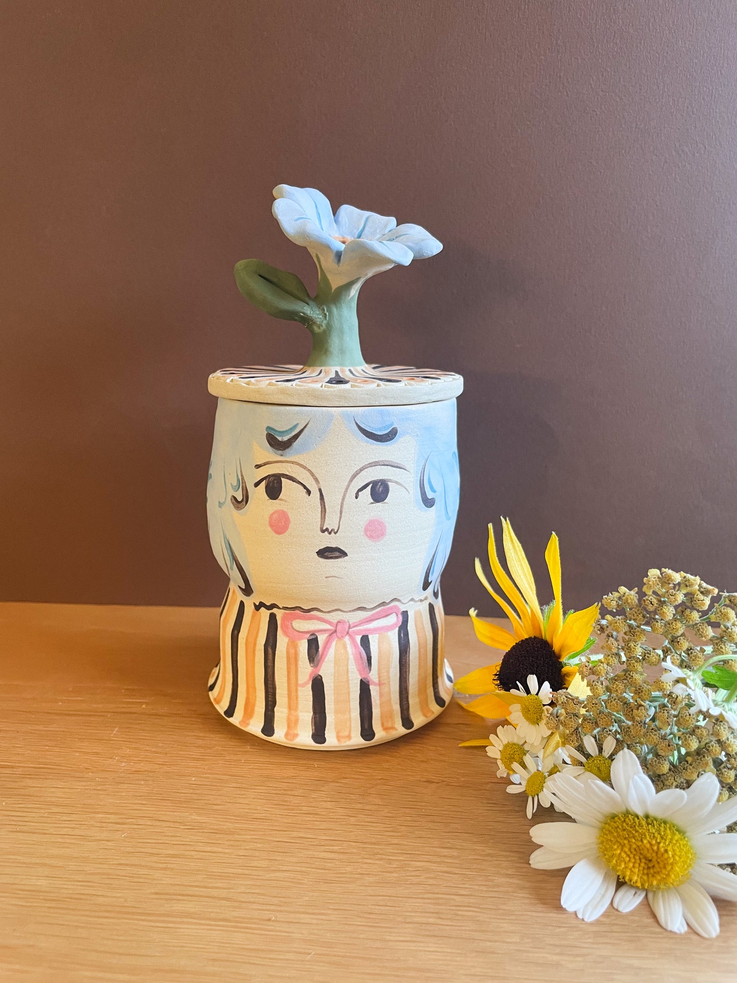 Flower head jar *seconds*