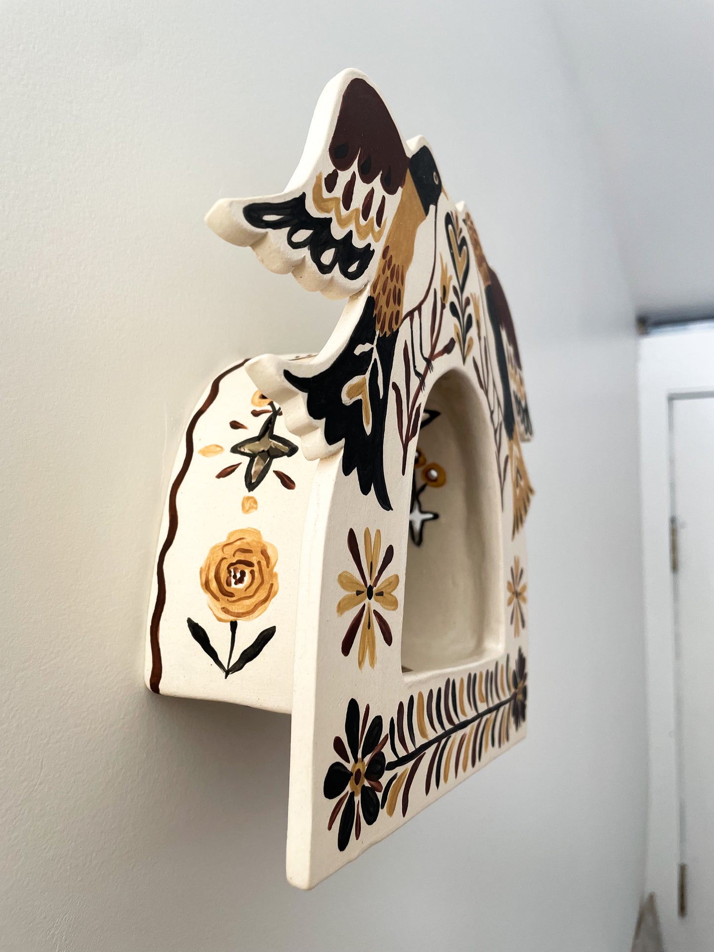 Folk Bird Wall Altar