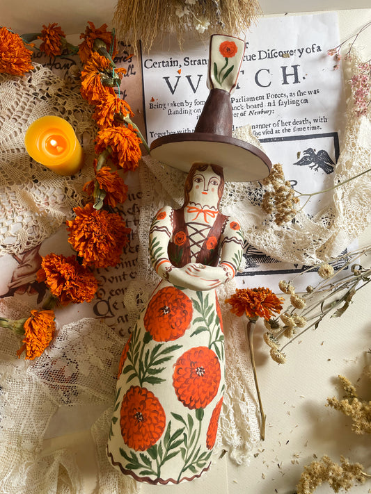 Marigold harvest witch