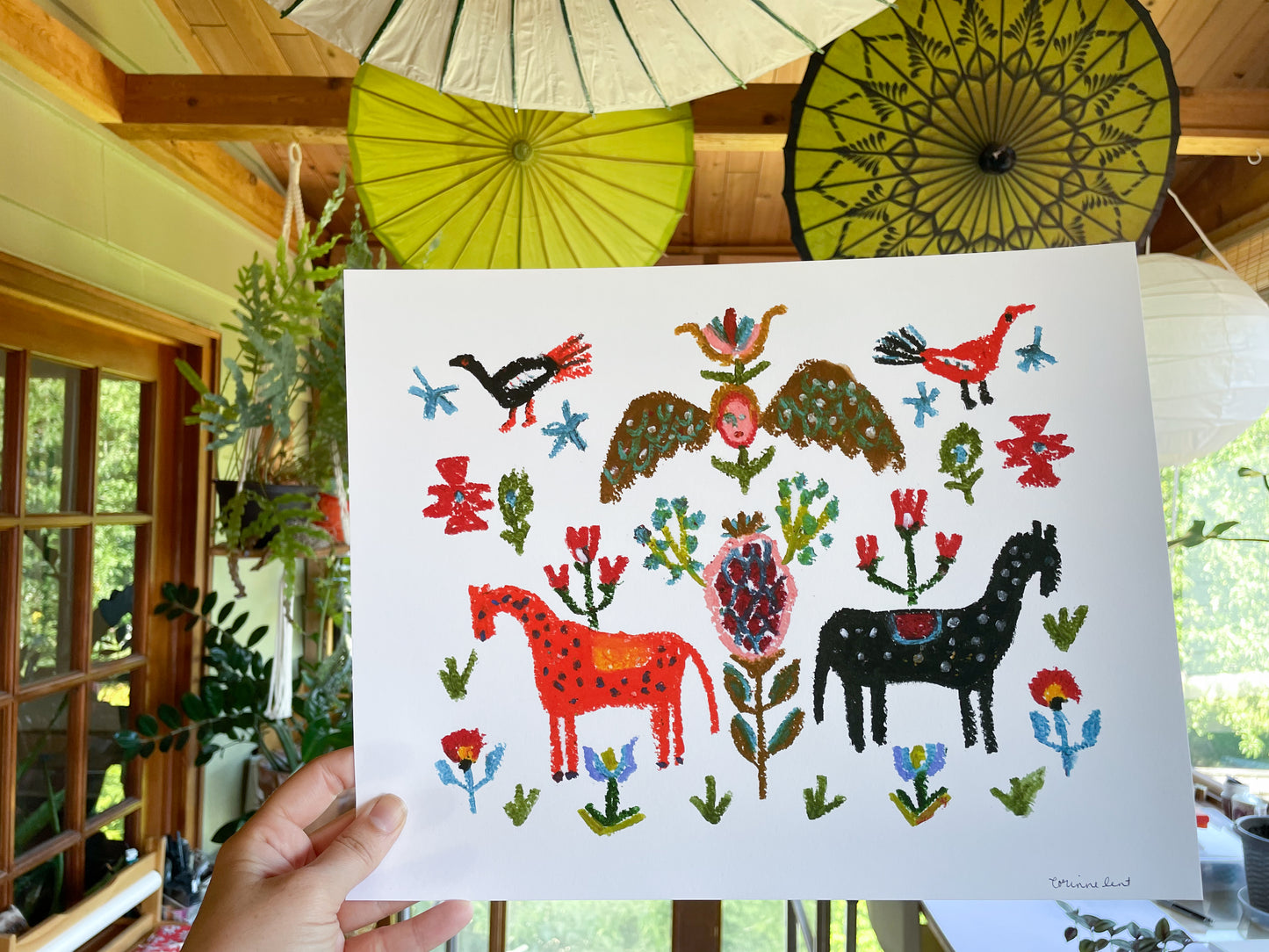 Horse Gathering Art Print