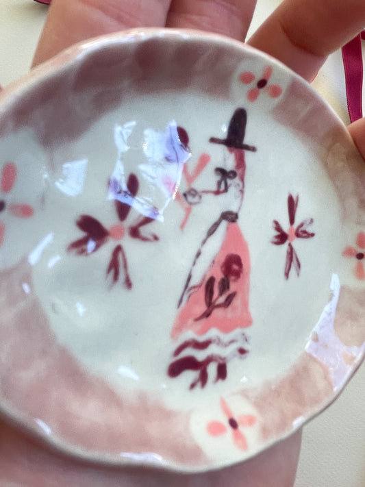 Ghost witch trinket dish