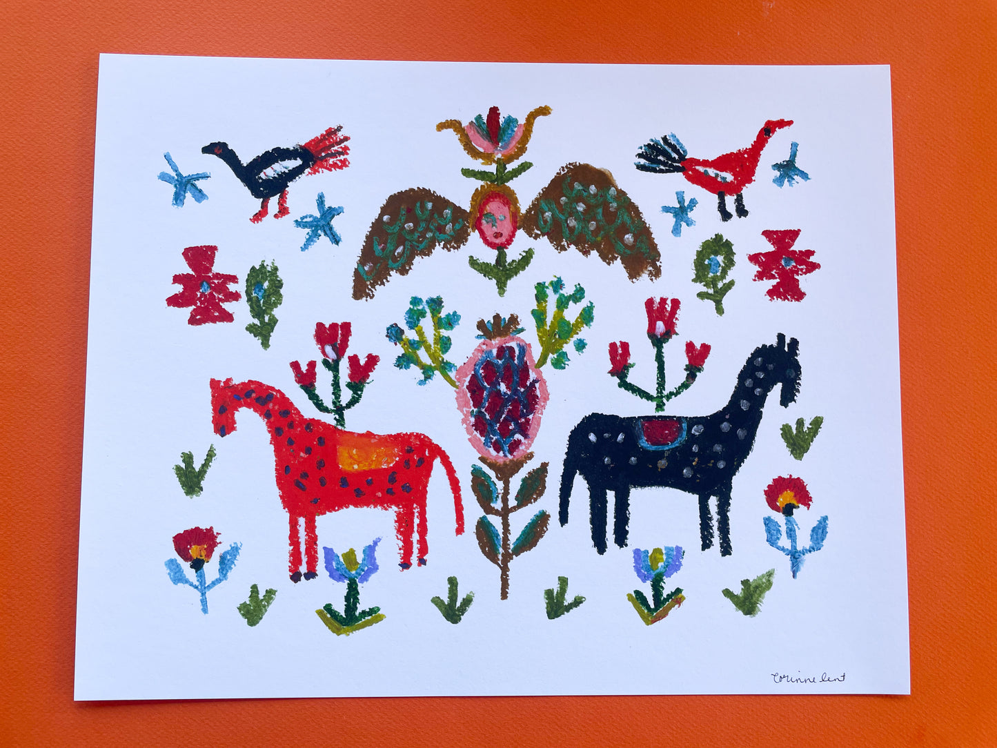 Horse Gathering Art Print