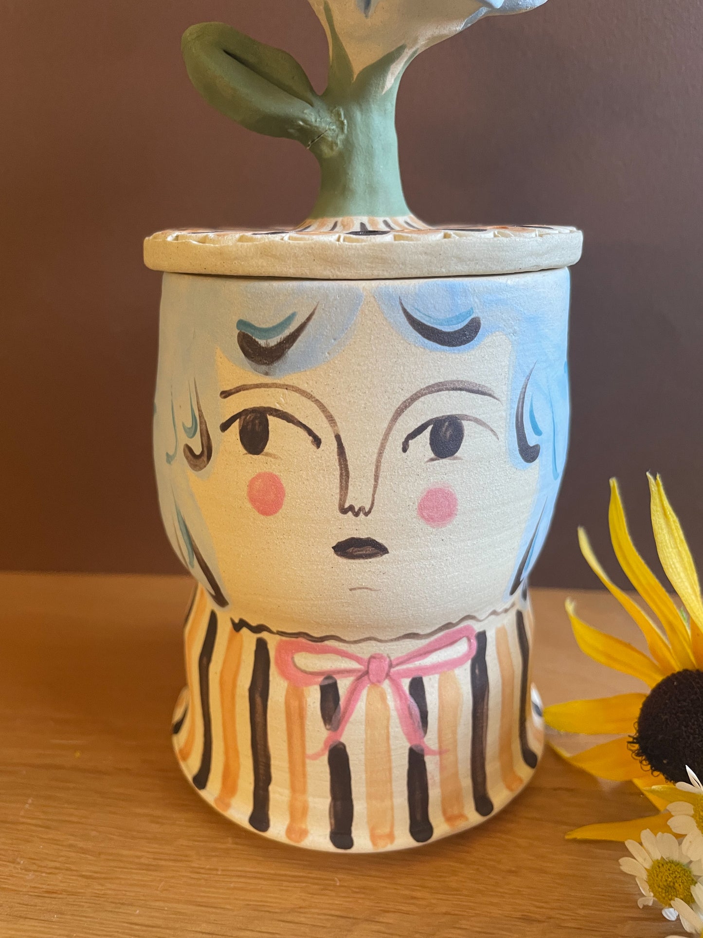 Flower head jar *seconds*