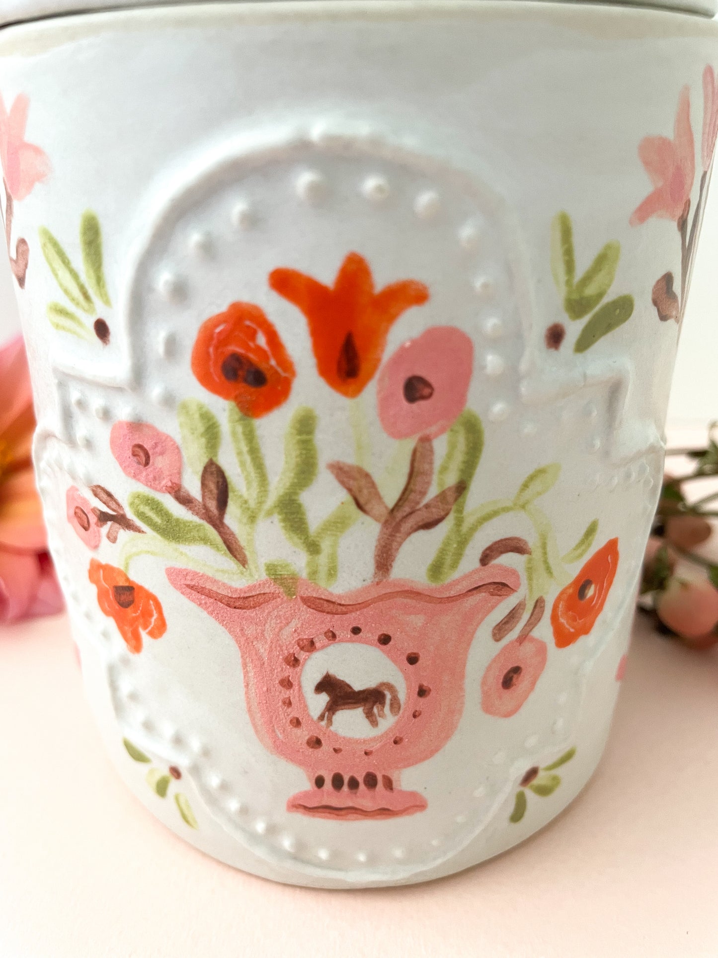 Majolica folk jar