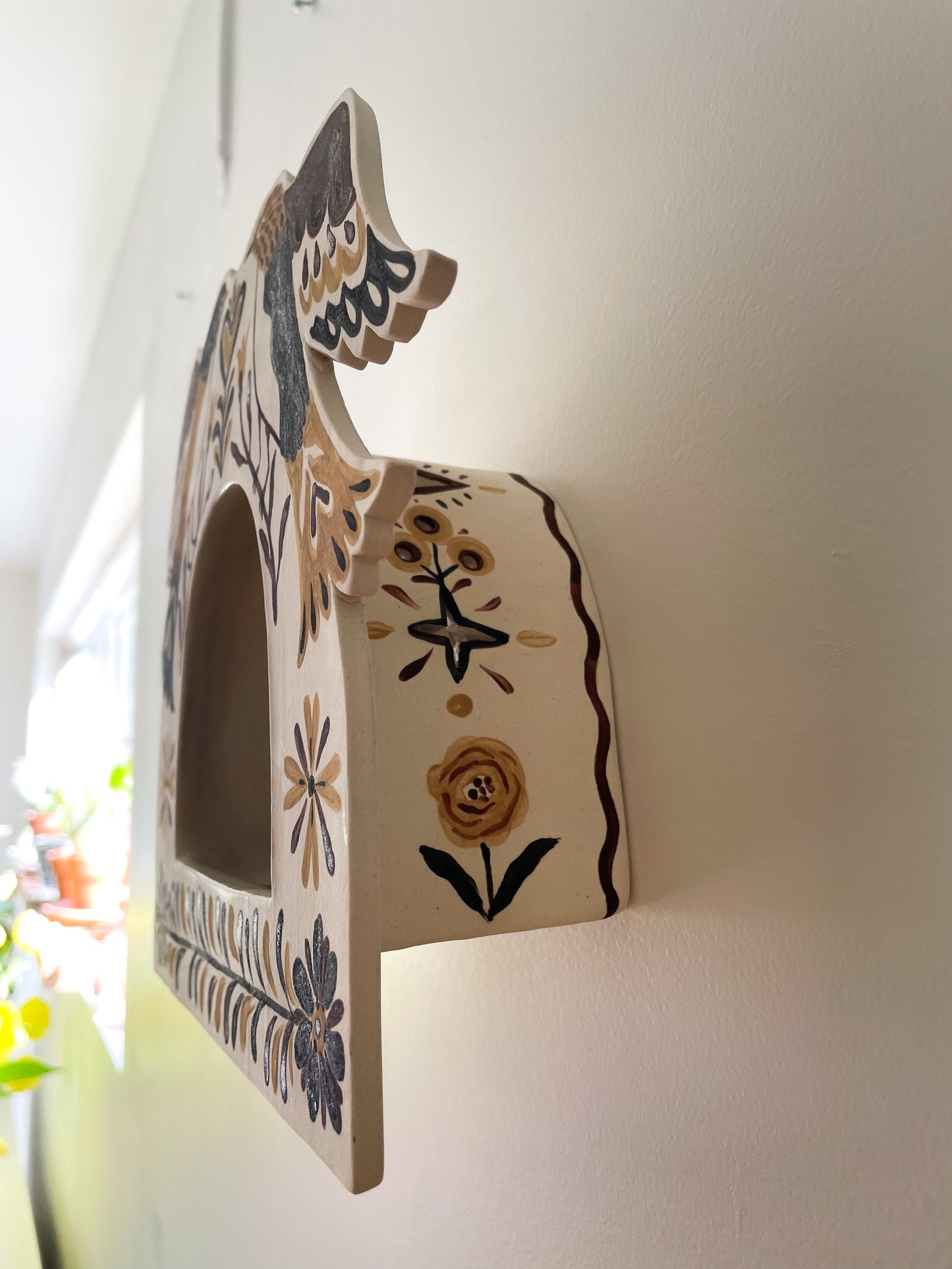 Folk Bird Wall Altar