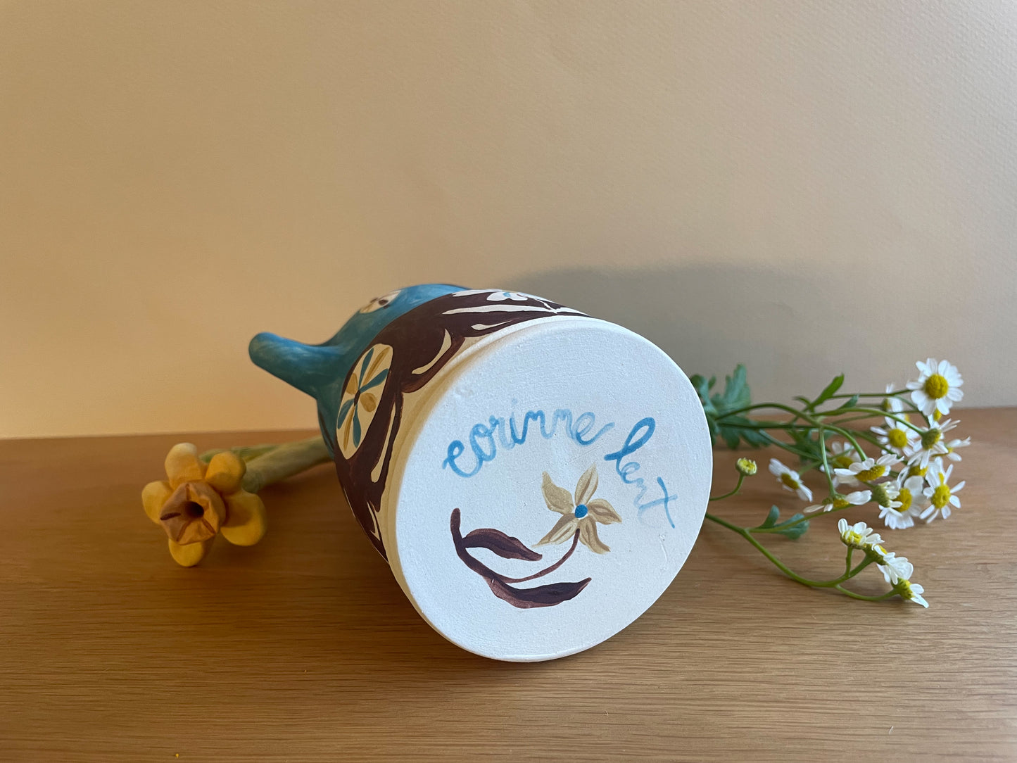 Pot head vase
