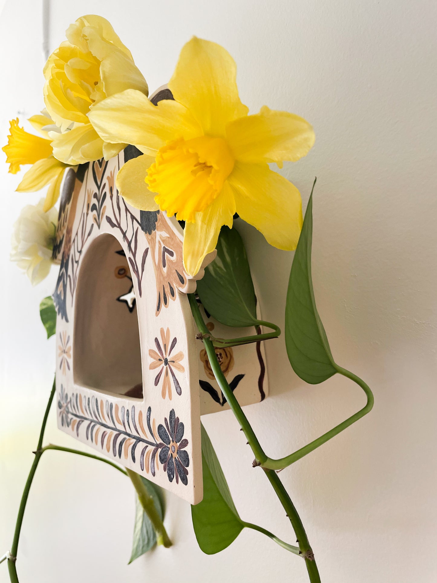 Folk Bird Wall Altar