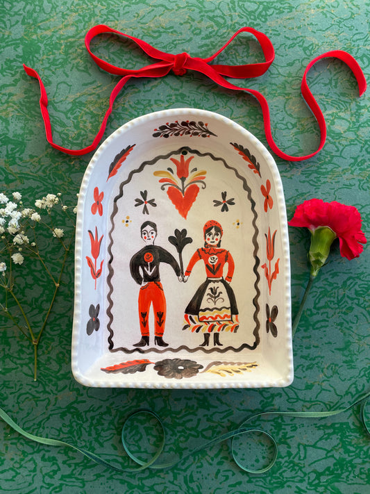 Majolica Wall Shrine