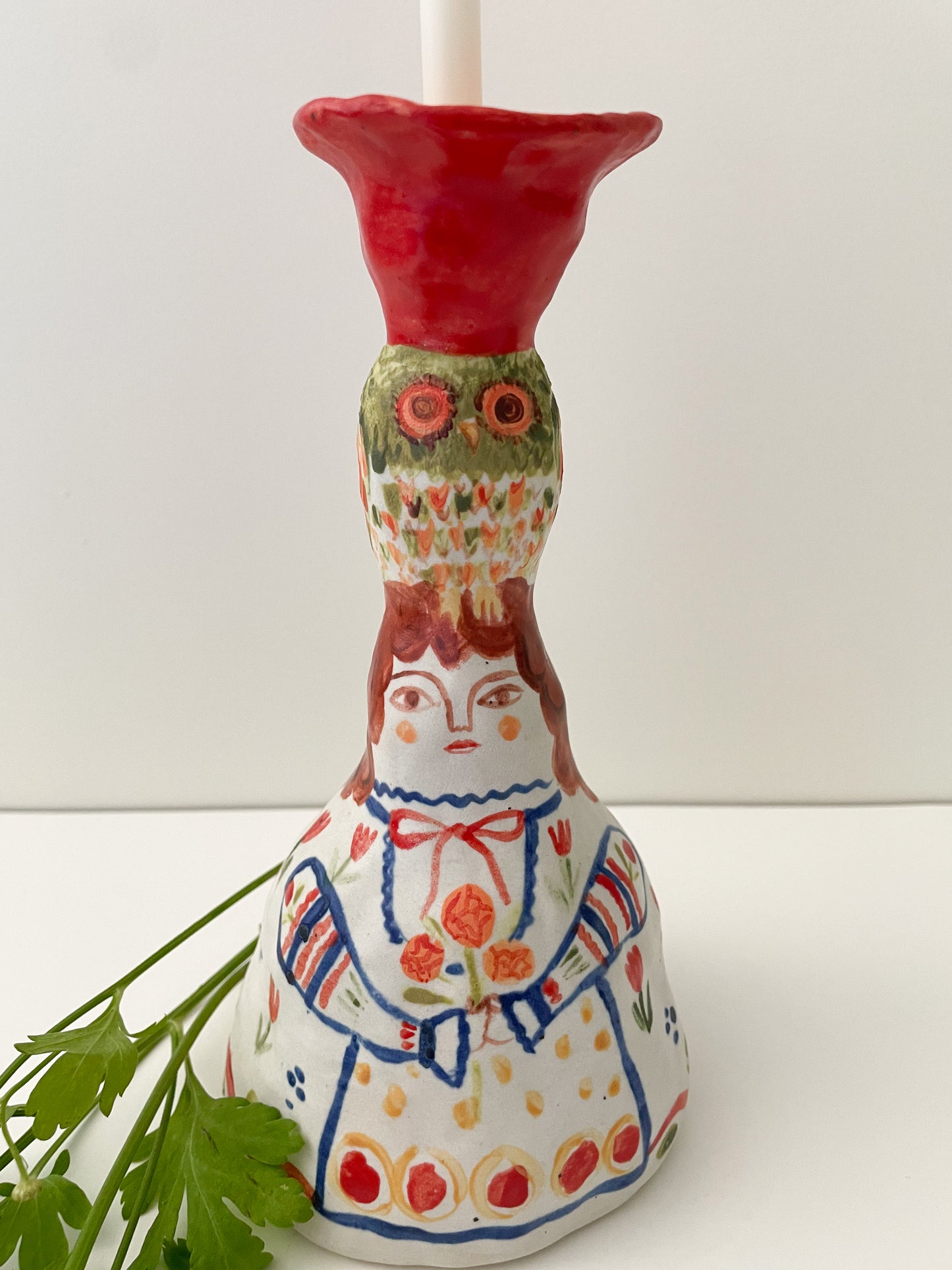 Candelabra Owl Lady