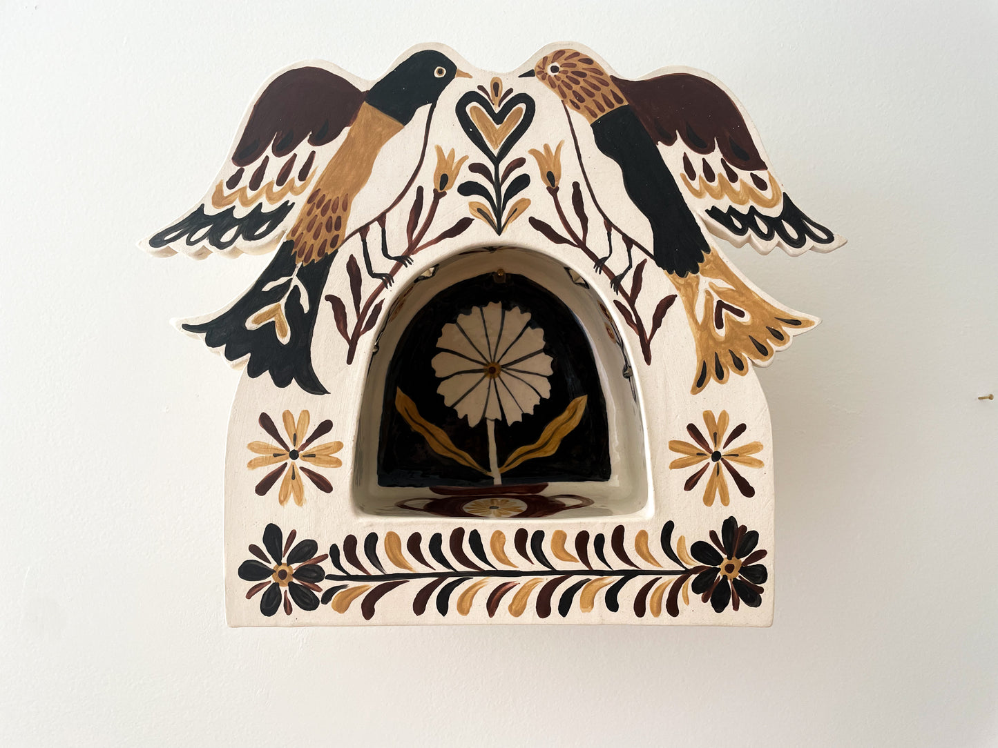 Folk Bird Wall Altar