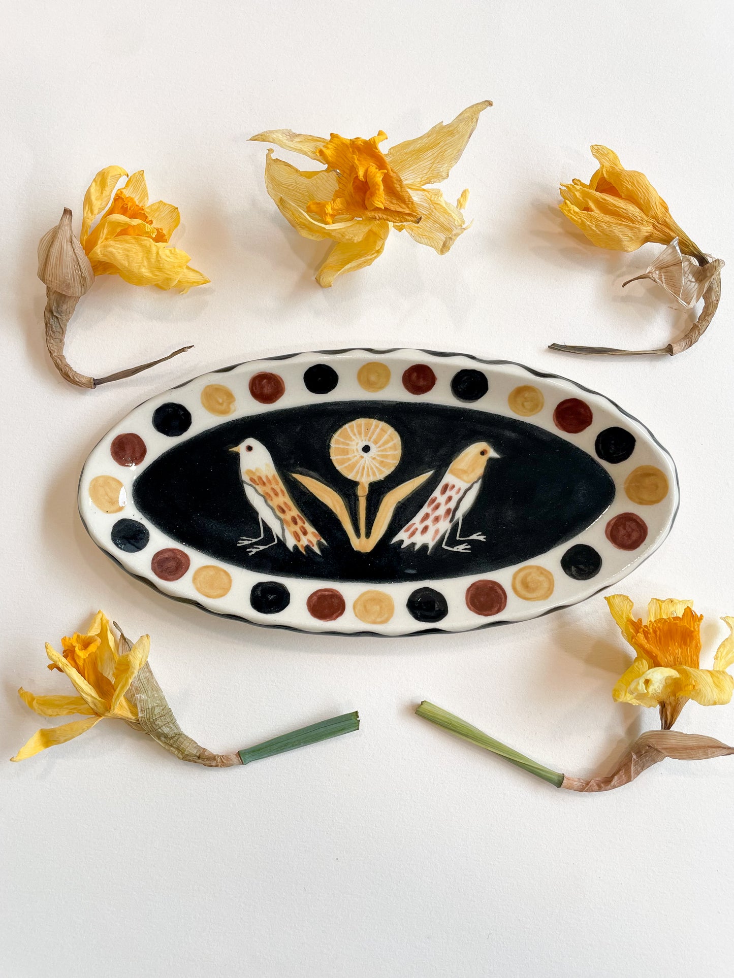 Folk trinket dish