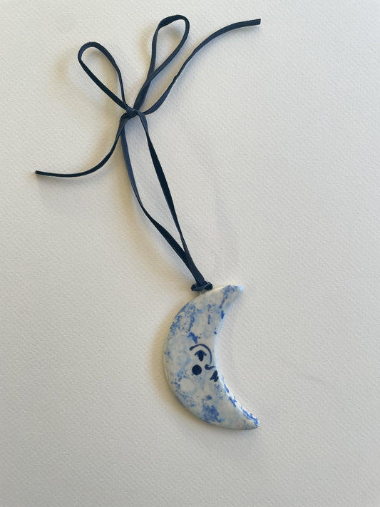 Moon ornament~ blue
