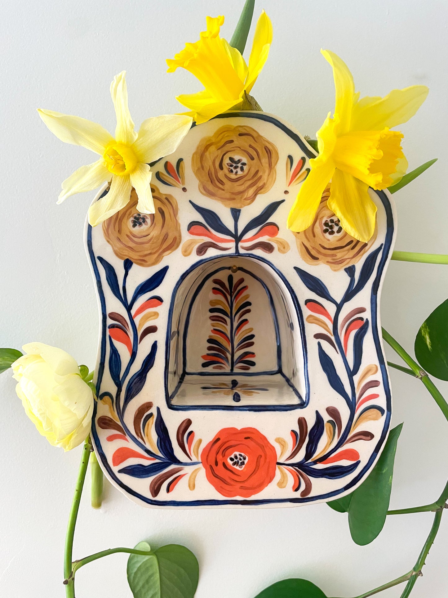Folk Floral Wall Altar
