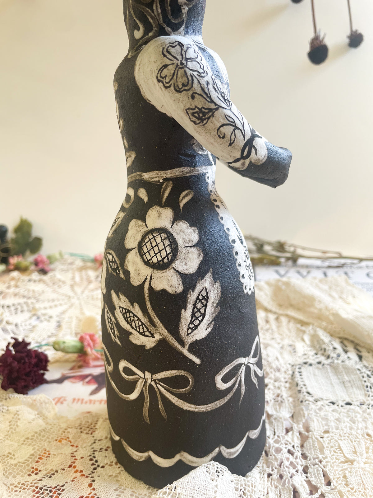 Black magic witch candelabra