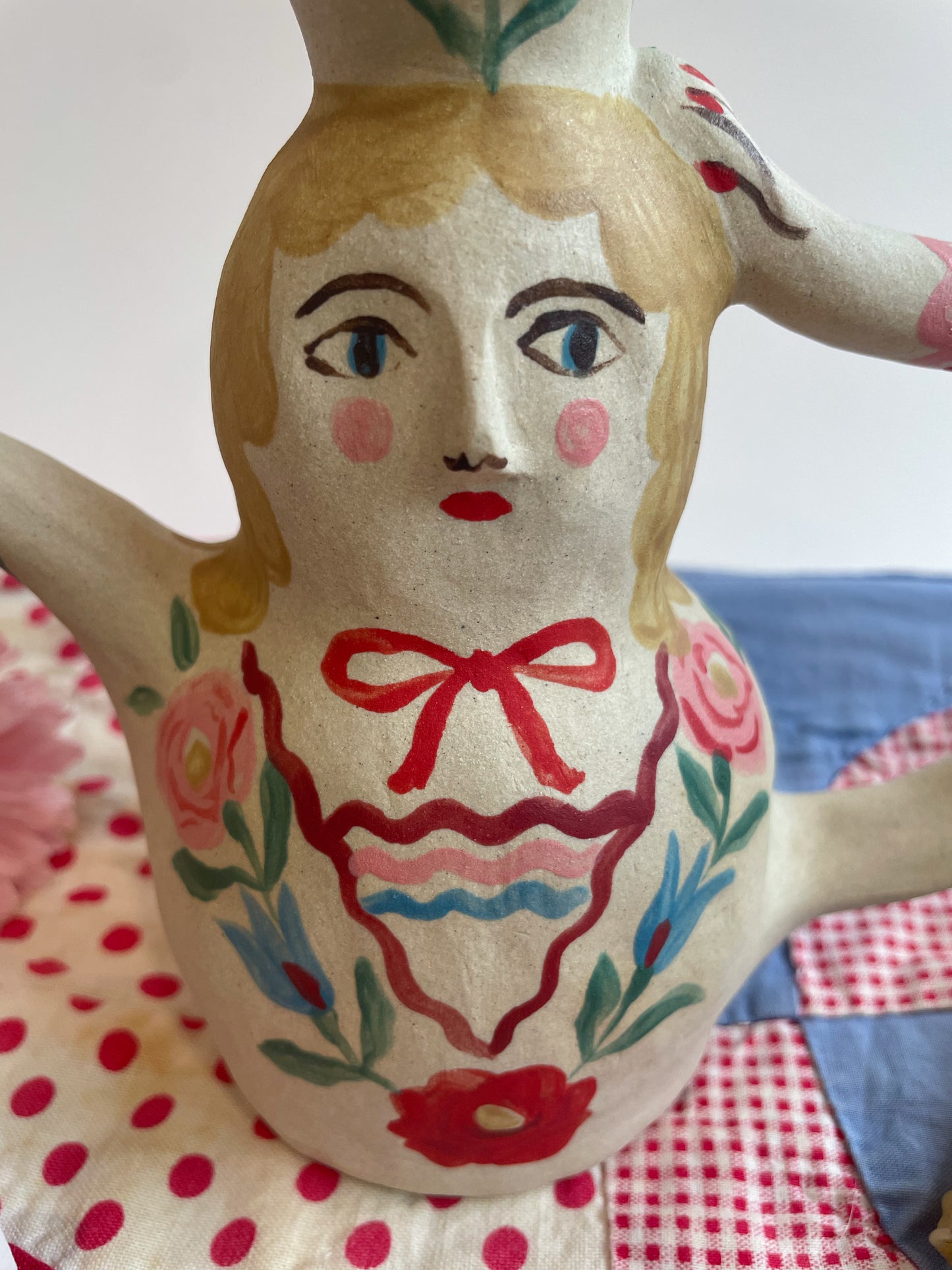 Candelabra Folk Lady
