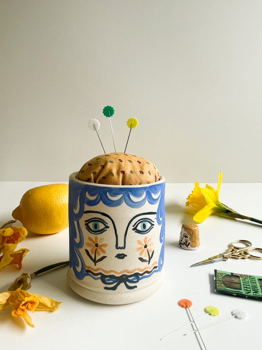 Pin cushion tumbler