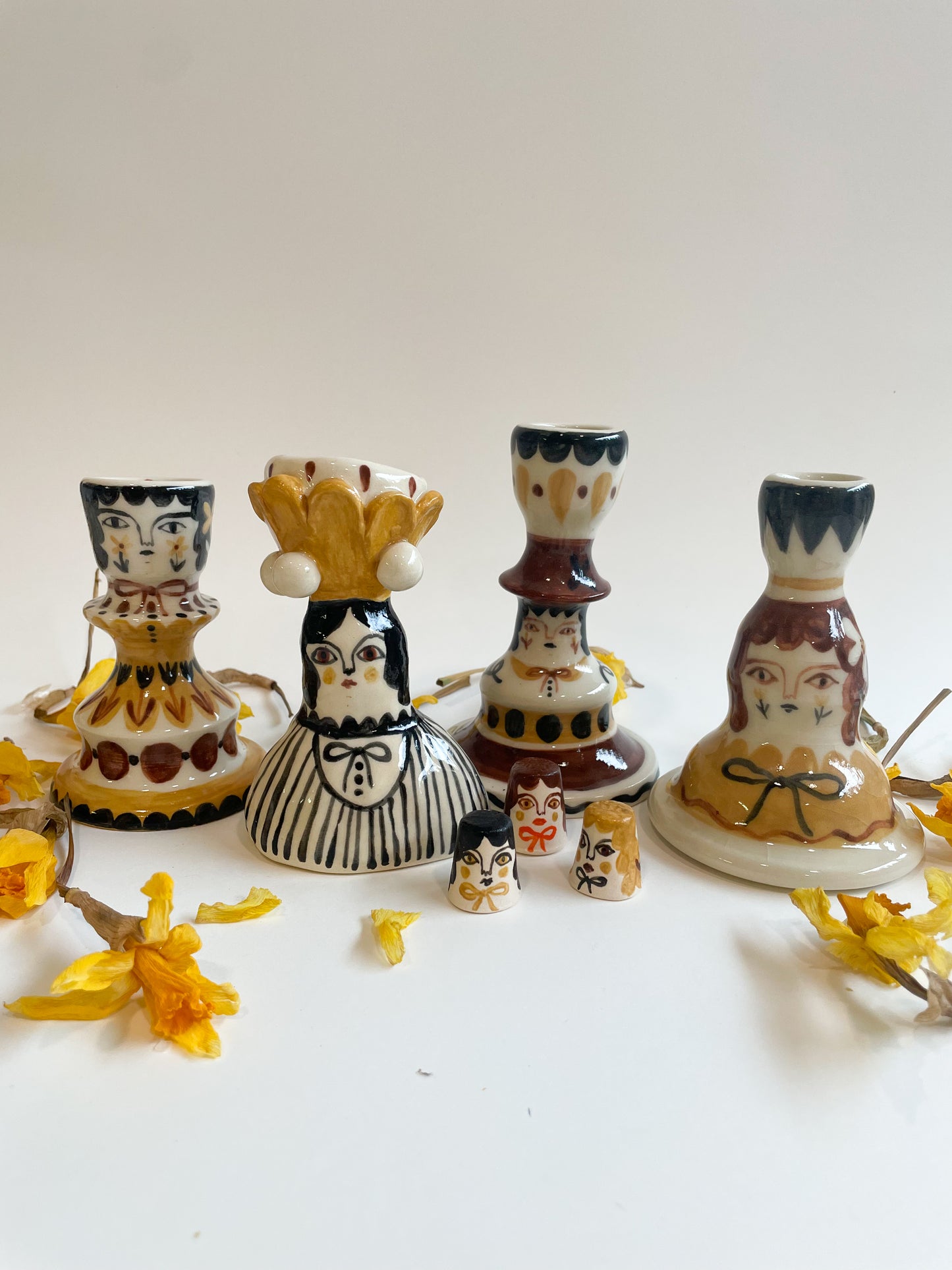 Folk people candlestick *seconds