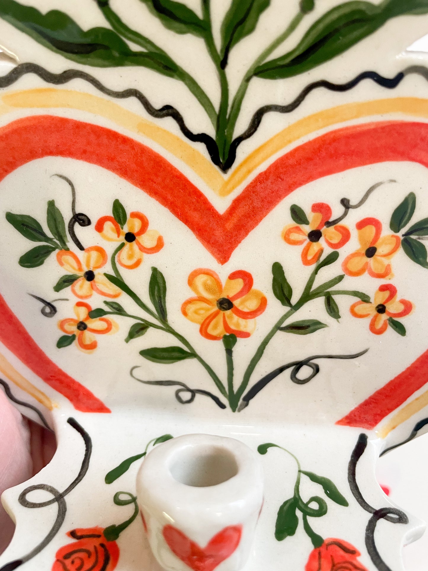 Folk Heart Wall Sconce