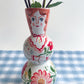 Folk People Vase~majolica