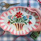 Folk Vase Dish~majolica