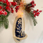 Floral wall candle w/22k gold
