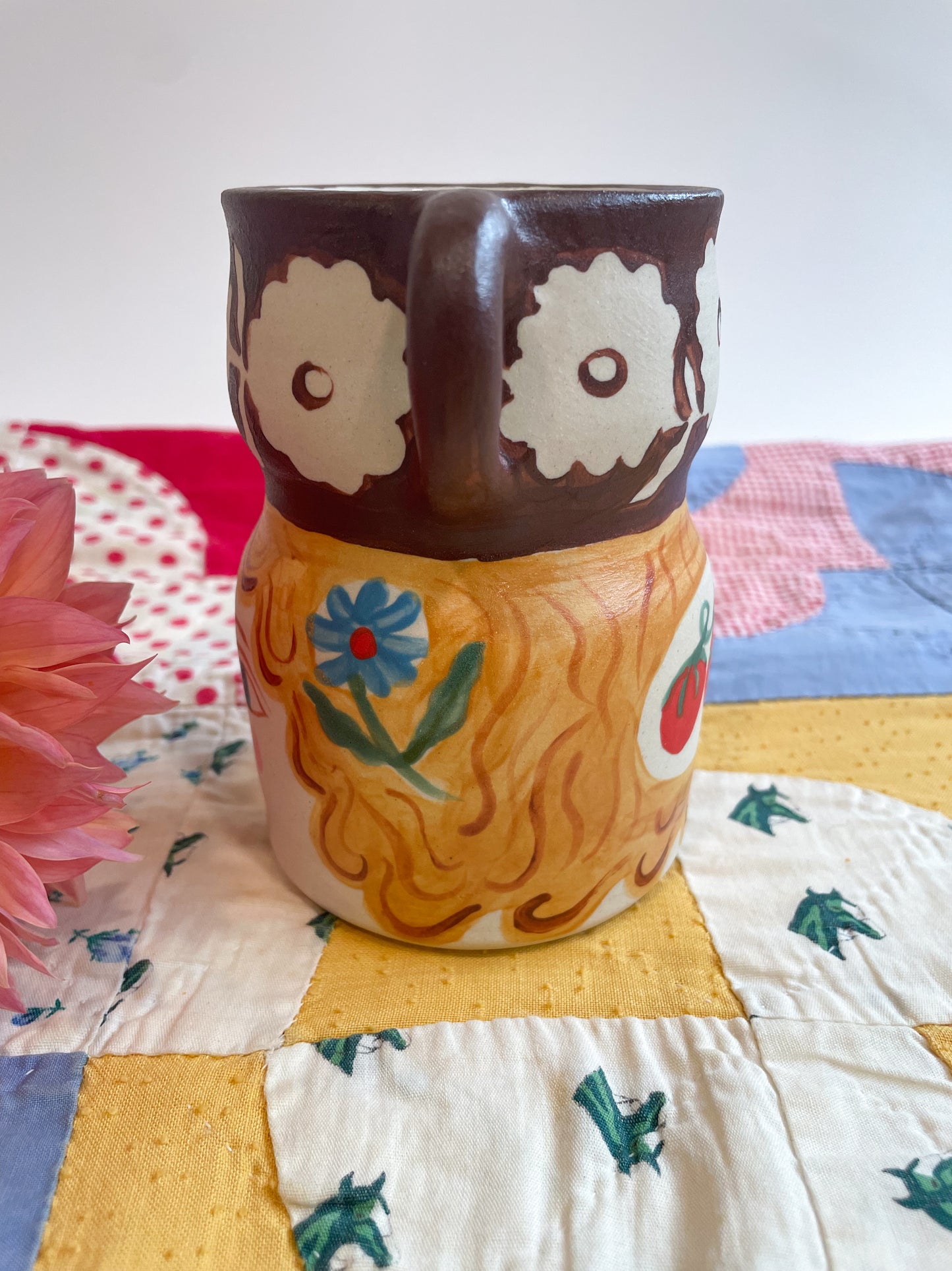 Folk people vase