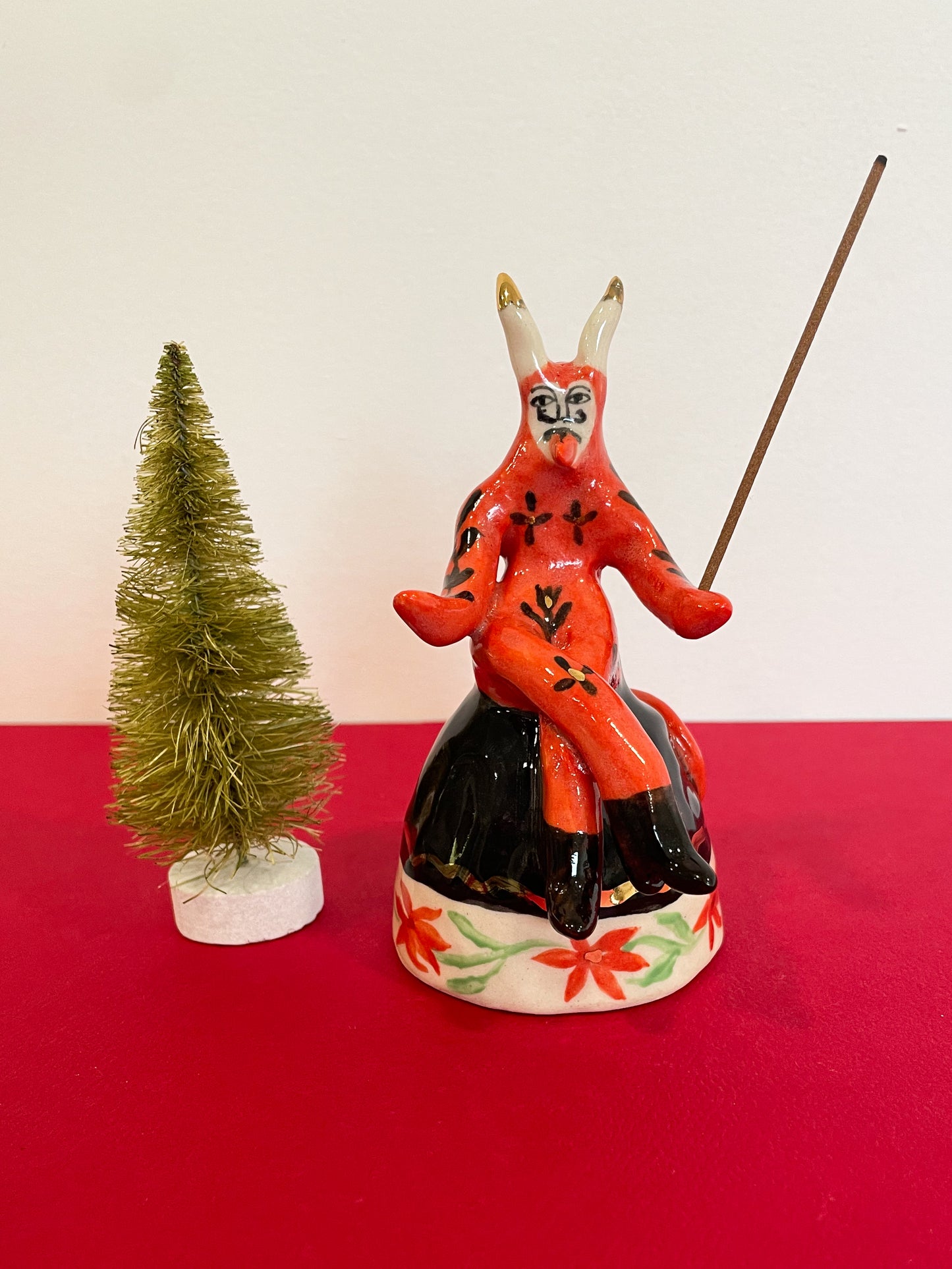 Krampus devil Bell with 22kgold