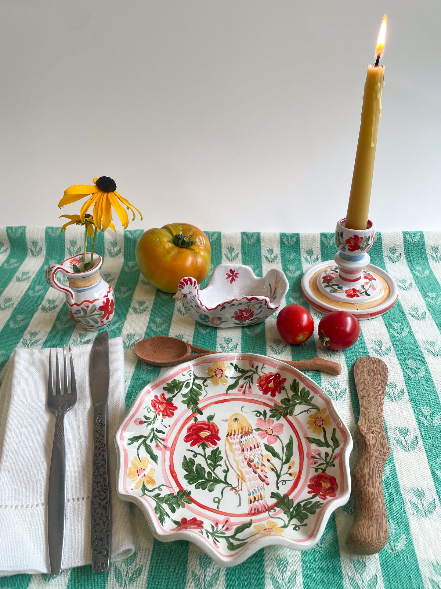 Fluted small plate