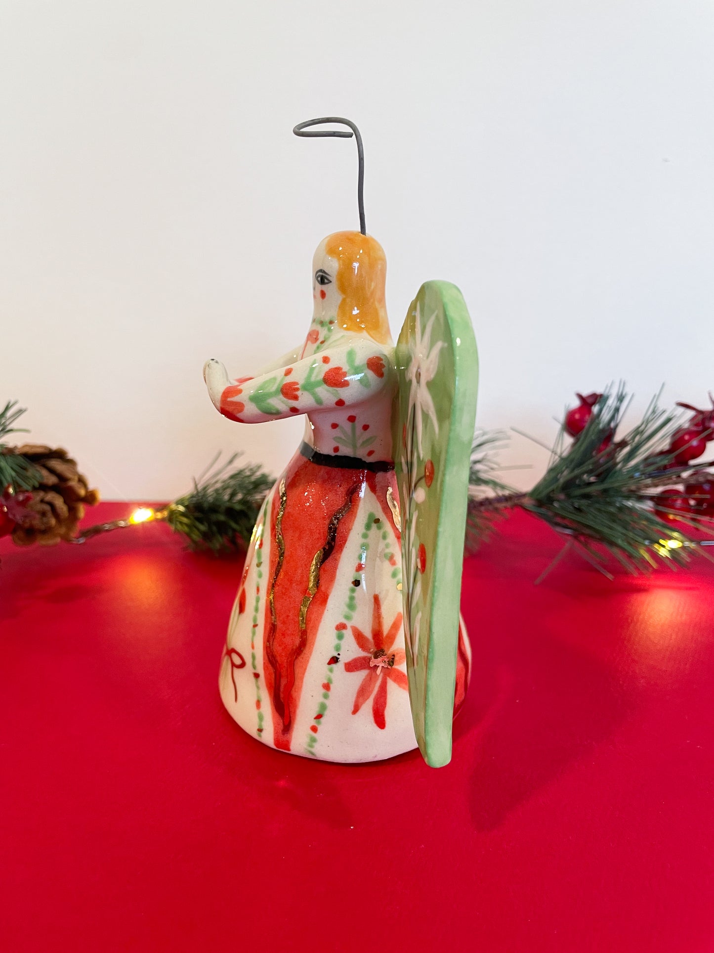 Folk Angel Bell w/22k gold