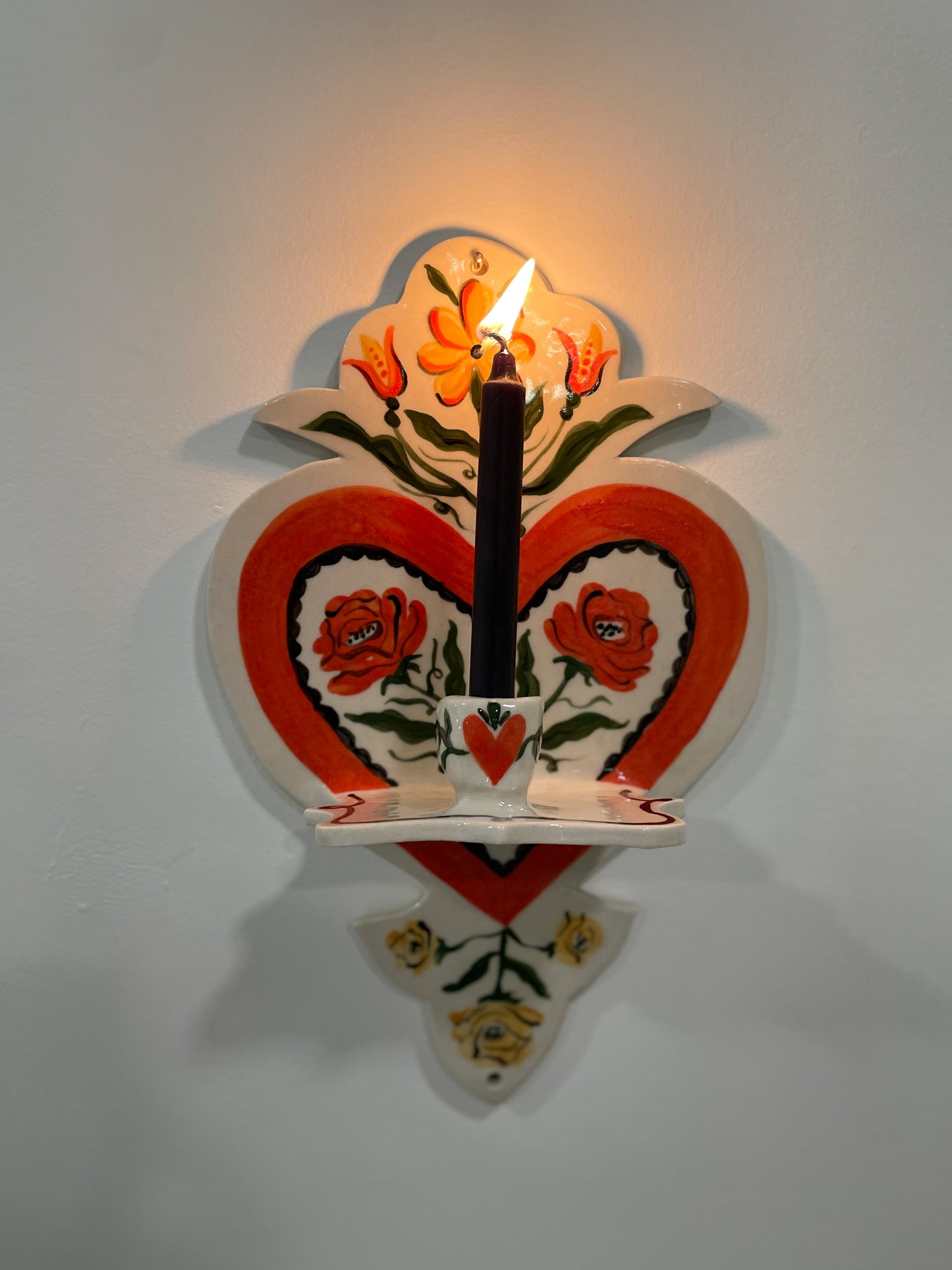 Folk Heart Wall Sconce