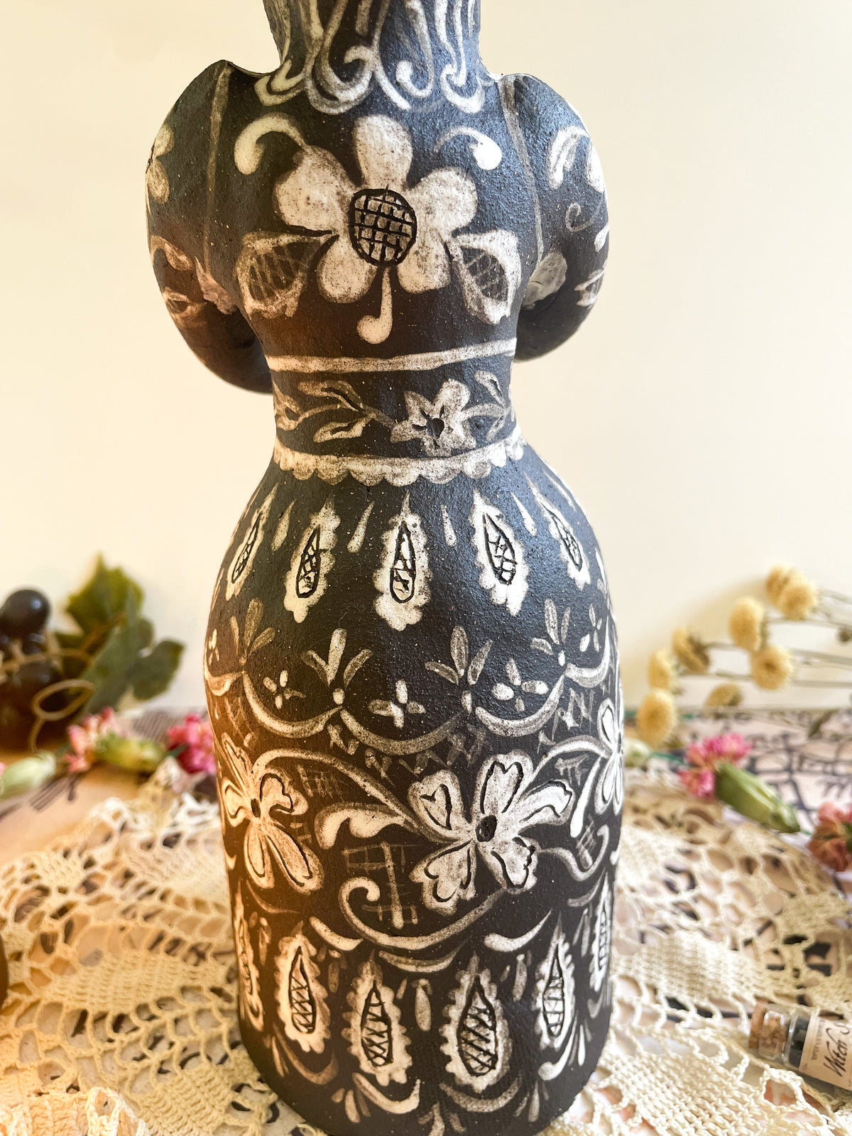 Black magic witch candelabra