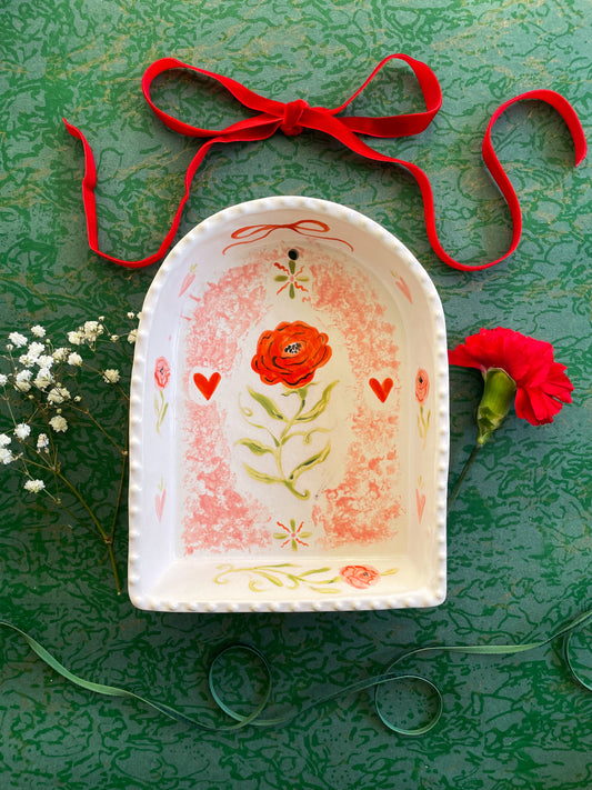 Majolica Wall Shrine