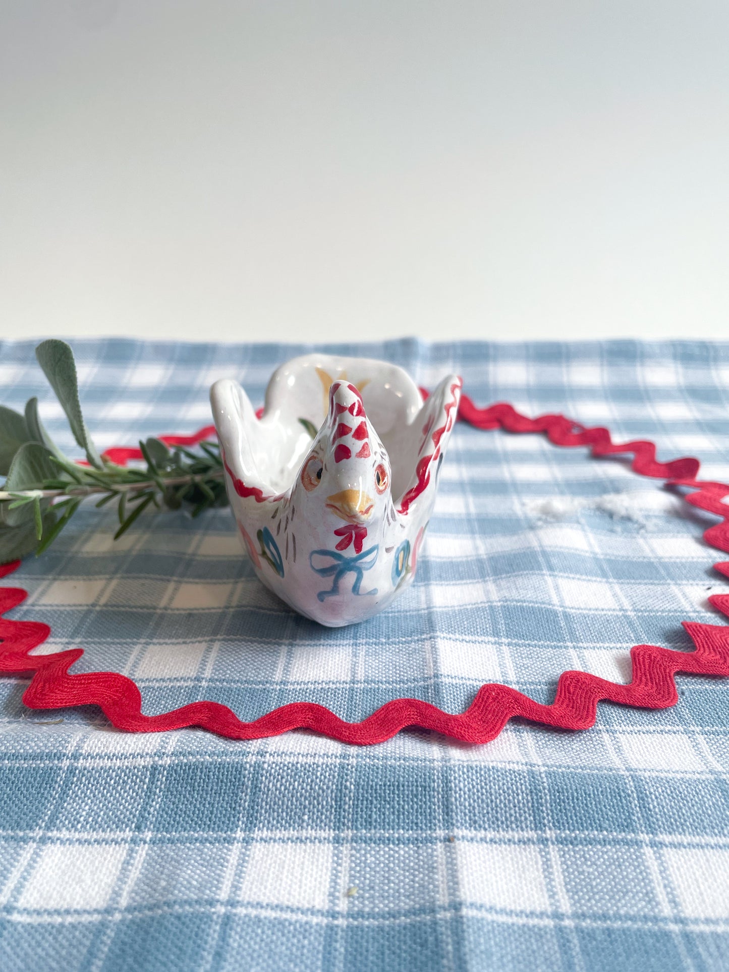 Chicken salt/candle holder