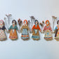 Clay doll wall ornament