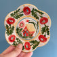 Scalloped small folk plate