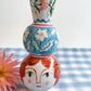 Folk People Vase~majolica