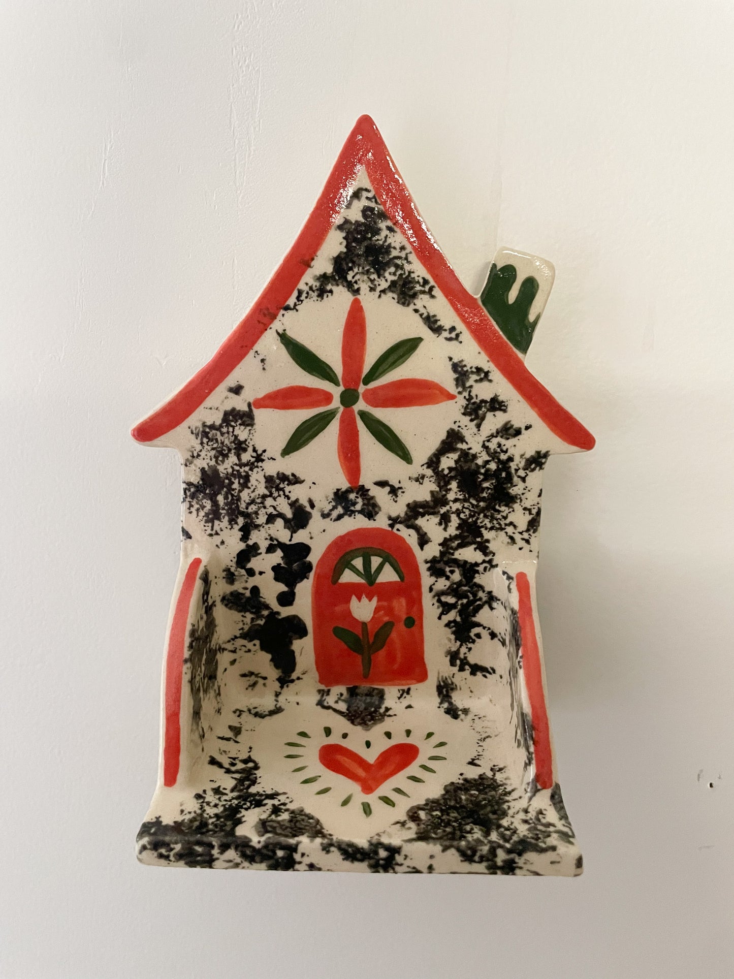 Folk cottage shelf~black