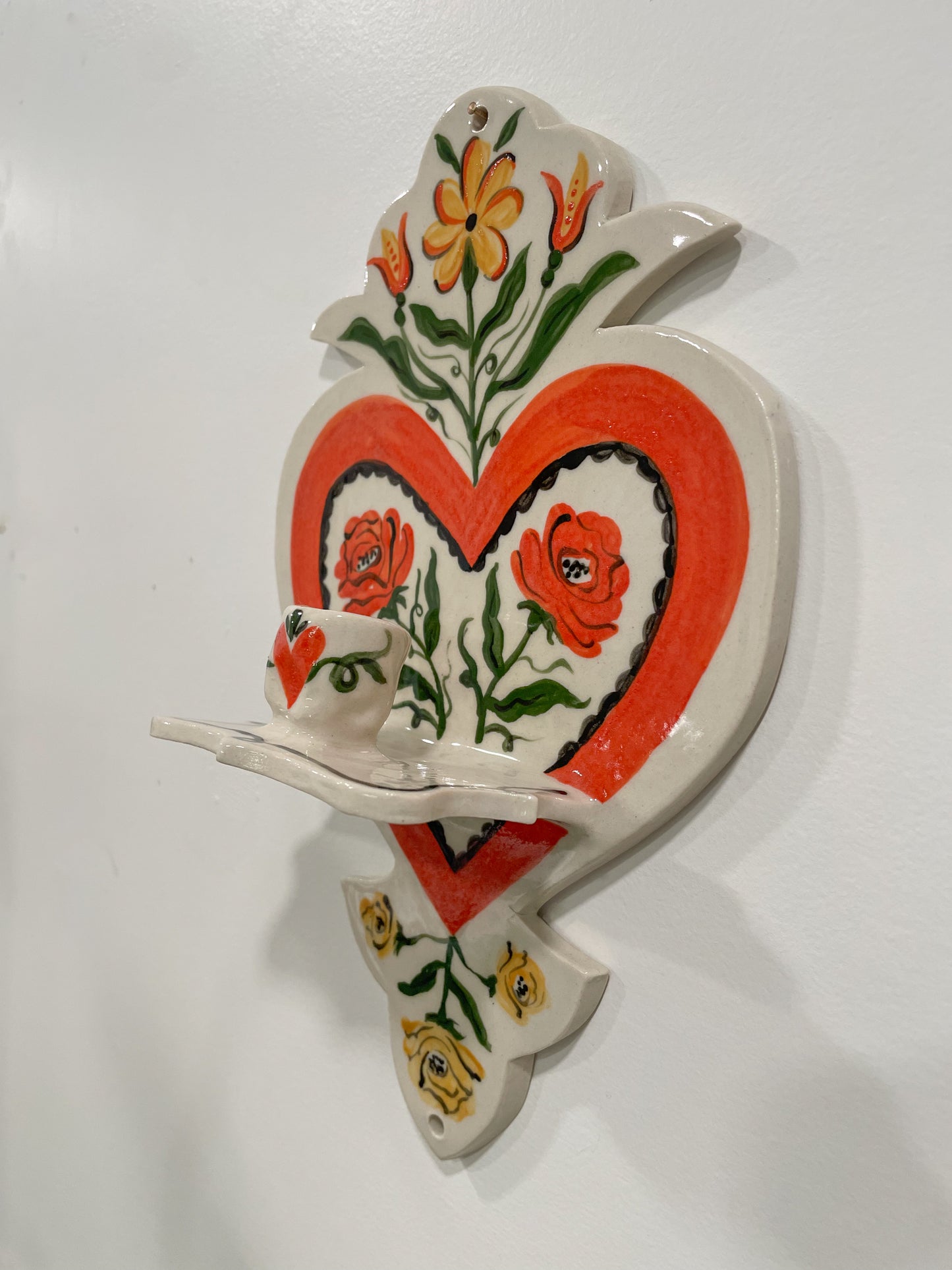 Folk Heart Wall Sconce