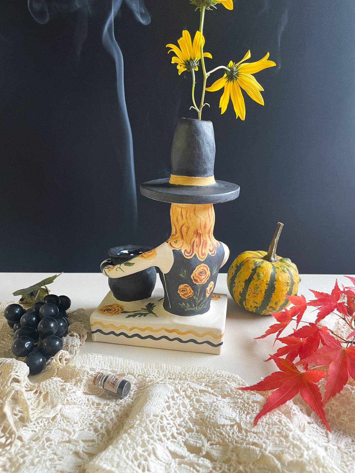 Witch vase pedestal** seconds