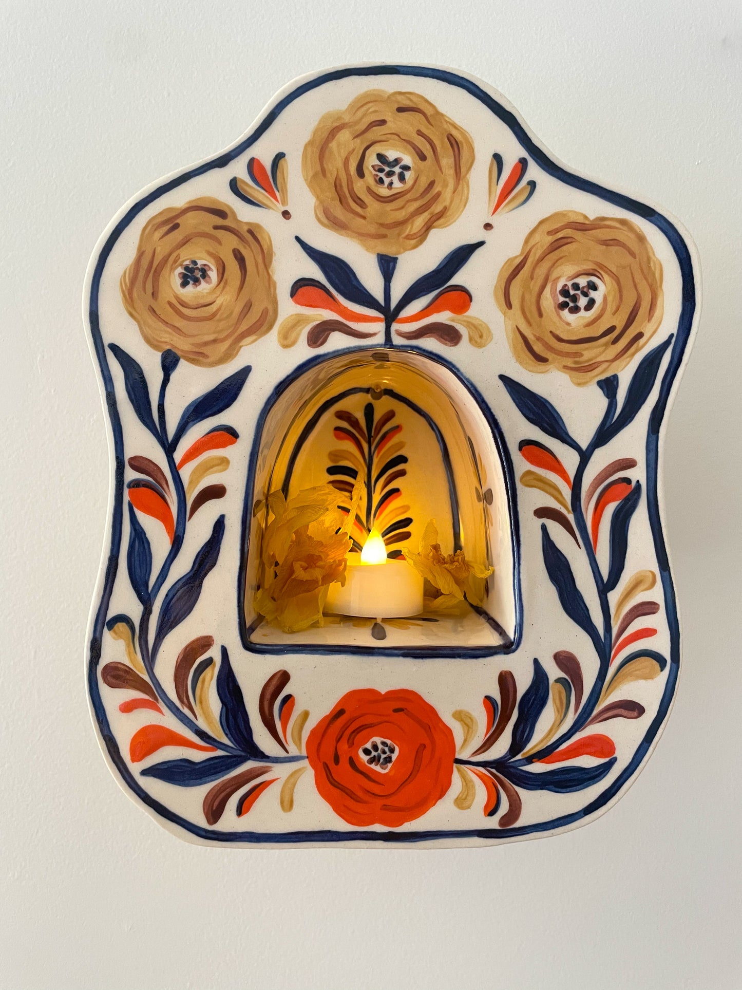 Folk Floral Wall Altar