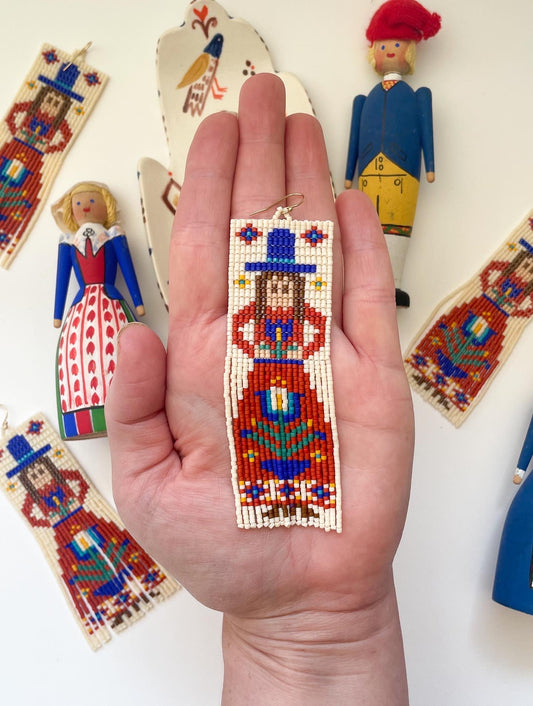Folk People Earrings~PREORDER