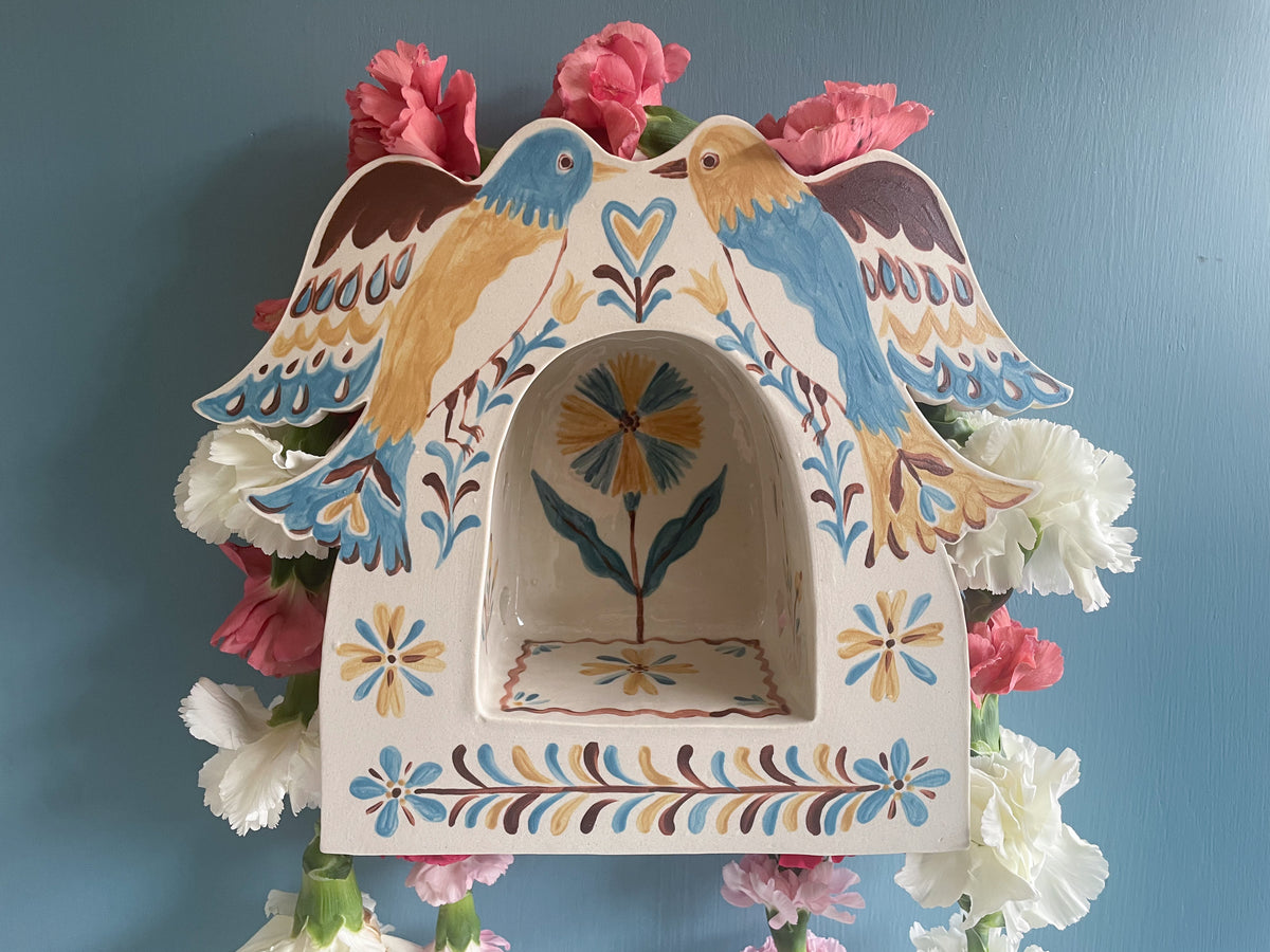 Folk Bird Wall Altar