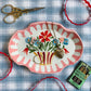 Folk Vase Dish~majolica