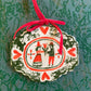 Folk platter ornament