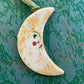 Moon ornament~pink/yellow