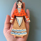 Clay doll wall ornament